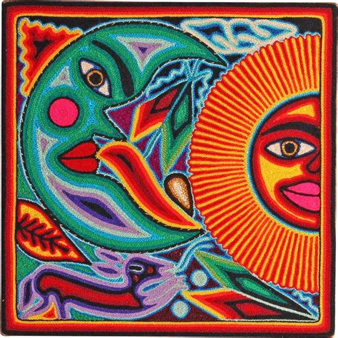 Huichol Yarn Art Collection - Huichol Yarn Painting - YP1033