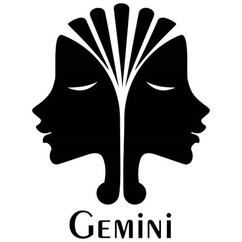 Gemini Signs And Symbols Silhouette Stock Photos Pictures And Royalty