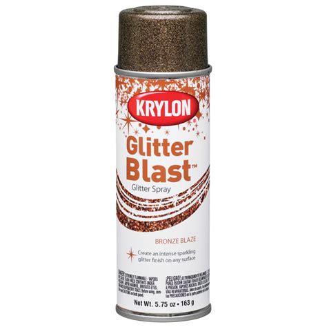 Krylon Glitter Blast Glitter Spray Paint 57 Oz Bronze Blaze Spray