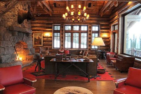 Mountain Lodge Rustic Interior Design In Montana Usa Founterior