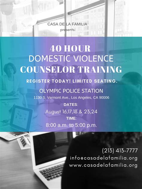 Cdlf 40 Hour Domestic Violence Counselor Training Los Angeles 16 Aug