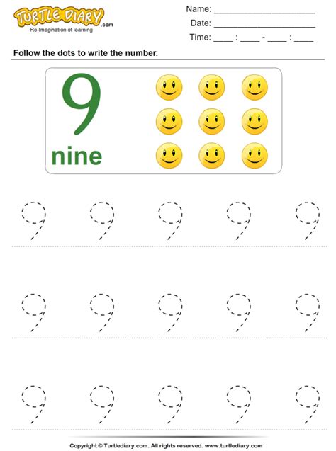 Number Nineteen Worksheets Numbers Preschool Free D66
