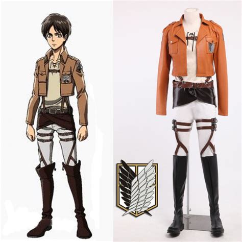 The image can be easily used for any free creative project. Attack on Titan Survey Corps Eren Jaeger Cosplay Costume ...