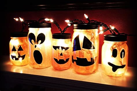 Mason Jar Jack O Lanterns The Diy Life