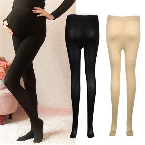D Women S Pregnant Socks Maternity Tights Solid Stockings Hosiery