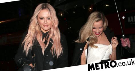 Emily Atack And Laura Whitmore In High Spirits After Vanity Fair Party Metro News
