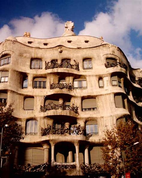 The casa milà, also referred to as la pedrera or the quarry, is located in barcelona, spain. Casa Mila - La Pedrera Barcelona by Antoni Gaudí - e-architect