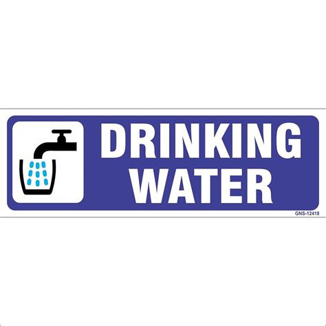 Amazing Sign Drinking Water Sign Board Set Of 2 Nos
