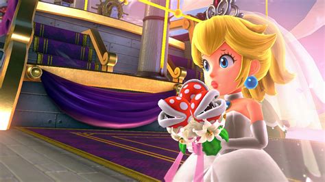 Super Mario Odyssey Peach Wedding Dress Wallpaper 高清壁纸 桌面背景
