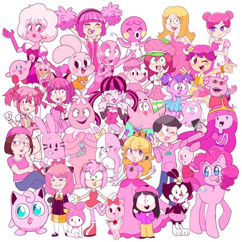 Pink Characters Directors Cut By Annazeee On Deviantart