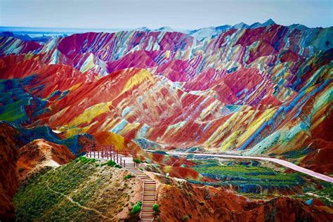 The Rainbow Mountains Of China Are Earths Paint Palette