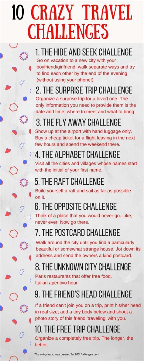 A crazy travel challenges list for the wild-spirited (With ...