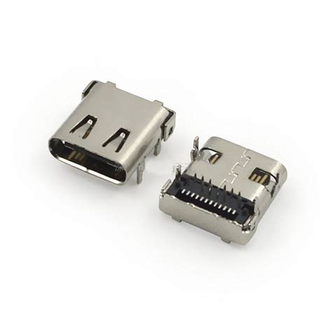 10pcs Micro 31 Usb Connector Usb 31 Type C Connector 24 Pin Female