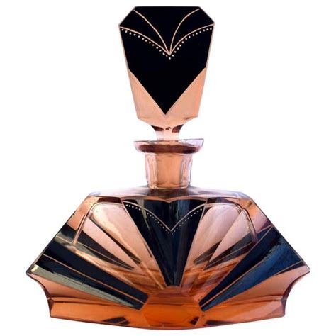 Art Deco Amber Colored 1930s Glass Perfume Scent Bottle At 1stdibs