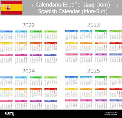Calendario 2022 2023 2024 Español Hi Res Stock Photography And Images