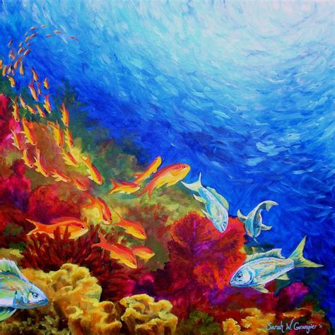 Coral Reef Resin Art Painting By Irini Karpikioti Artmajeur Riset