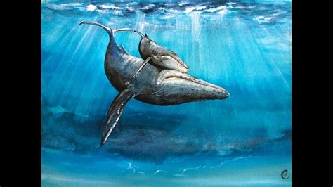 Watercolor Underwater Whale Painting Demonstration Youtube