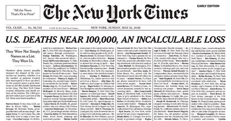 The new york times, new york, ny. The New York Times Shows How COVID-19 Deaths Are More Than ...