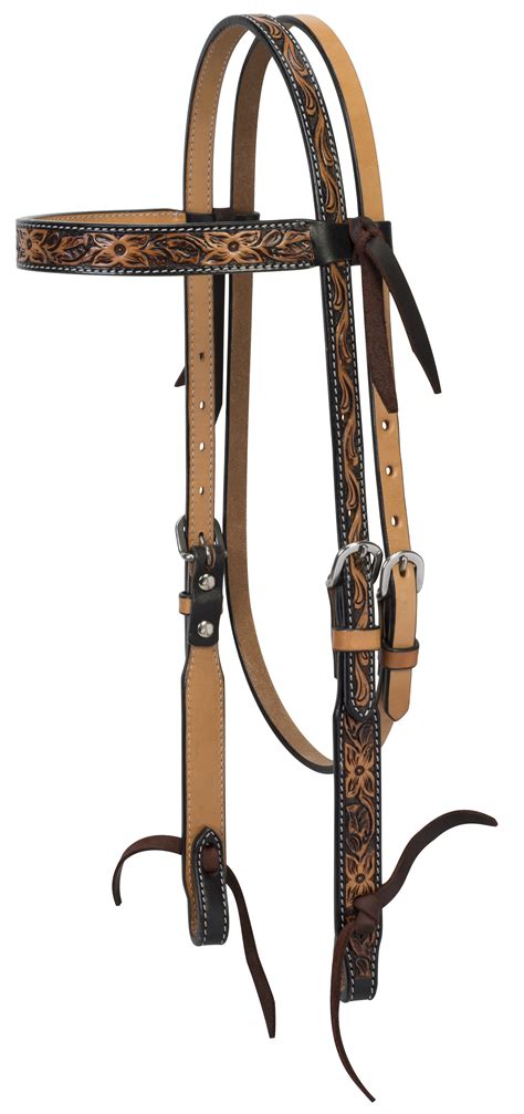 Murdochs Weaver Leather Floral Tooled Browband Headstall
