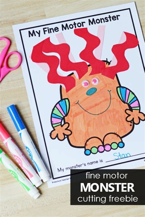 When we talk related with cutting skills worksheets, we already collected particular related pictures to add more info. Fine Motor Monster Cutting Activity - Fantastic Fun & Learning