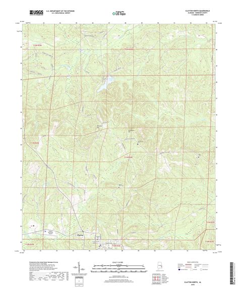 Mytopo Clayton North Alabama Usgs Quad Topo Map