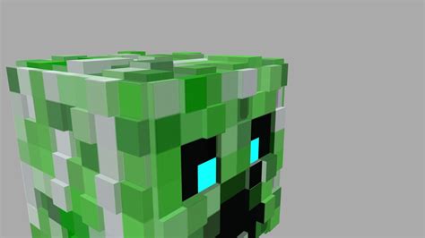 Minecraft Creeper Head Download Free 3d Model By Hvee Productions
