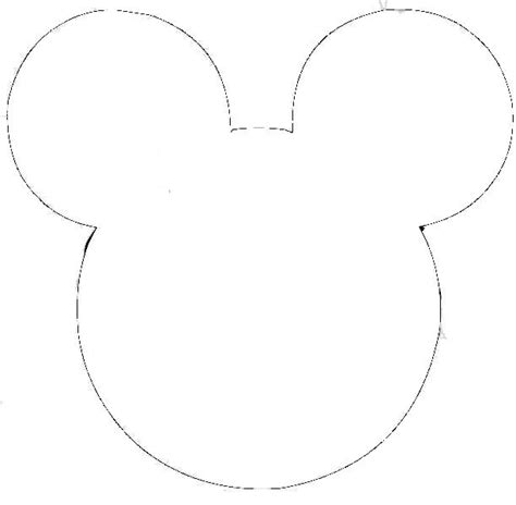 Free Outline Of Mickey Mouse Head Download Free Outline Of Mickey
