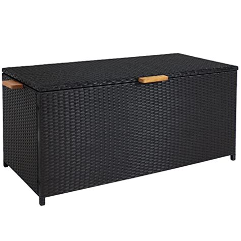 Upc 810077851340 Sunnydaze Faux Wicker Outdoor Deck Storage Box With