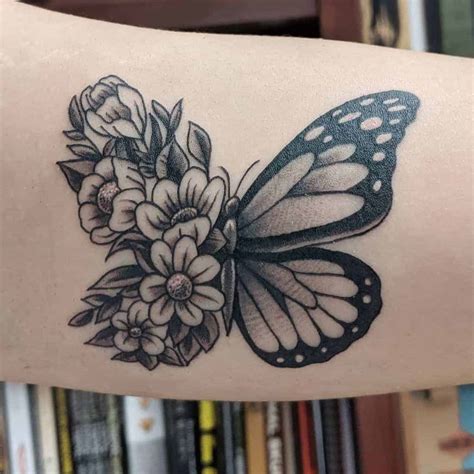 Discover 78 Flower And Butterfly Tattoo On Arm Best Incdgdbentre