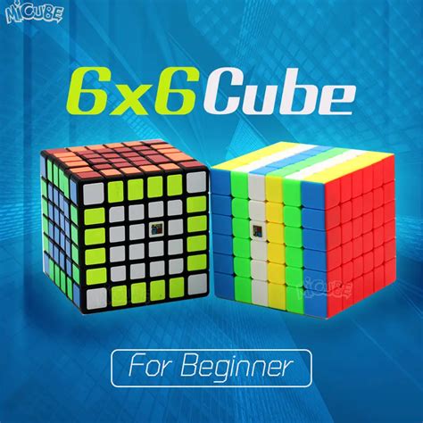 Mofangjiaoshi Mf6 6x6x6 Cube Speed 6layers Black Stickerless 68mm