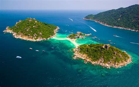 Thailand Beautiful View From The Air On Koh Tao Island