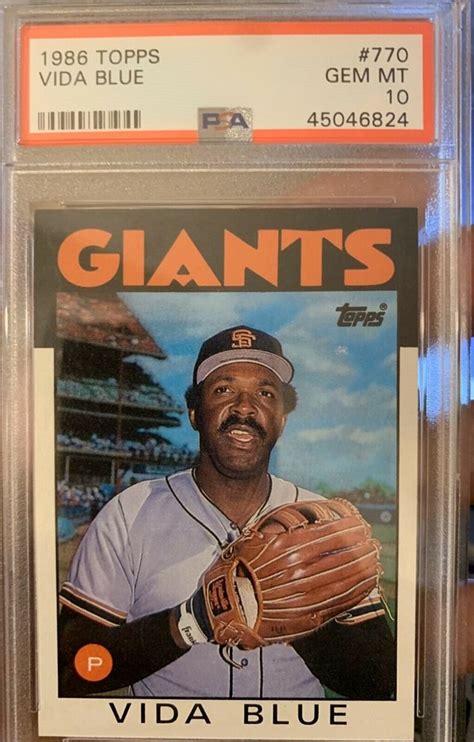 Well, there's the book value, and then the practical value. Auction Prices Realized Baseball Cards 1986 Topps Vida Blue