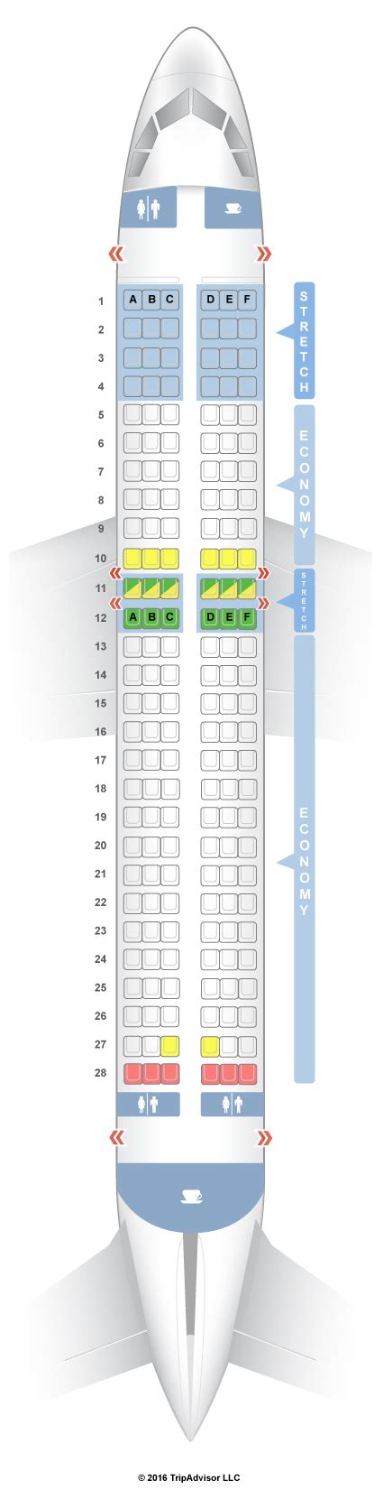 Seatguru Seat Map Frontier Airbus A320 320 V2