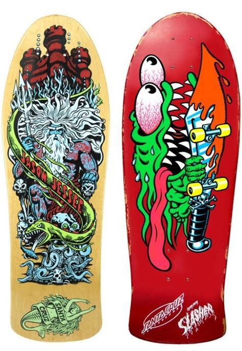 Santa Cruz Skateboard Art By Jim And Jimbo Phillips Skateboard Art
