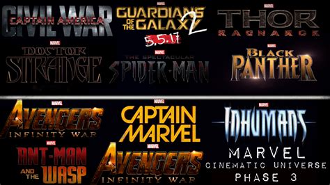 Marvel Cinematic Universe Phase 3 Lineup By Theincrediblejake On Deviantart
