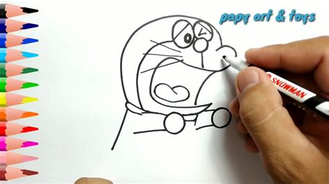 Ajaib Belajar Cara Menggambar Doraemon Mewarnai Kartun Dengan Mudah