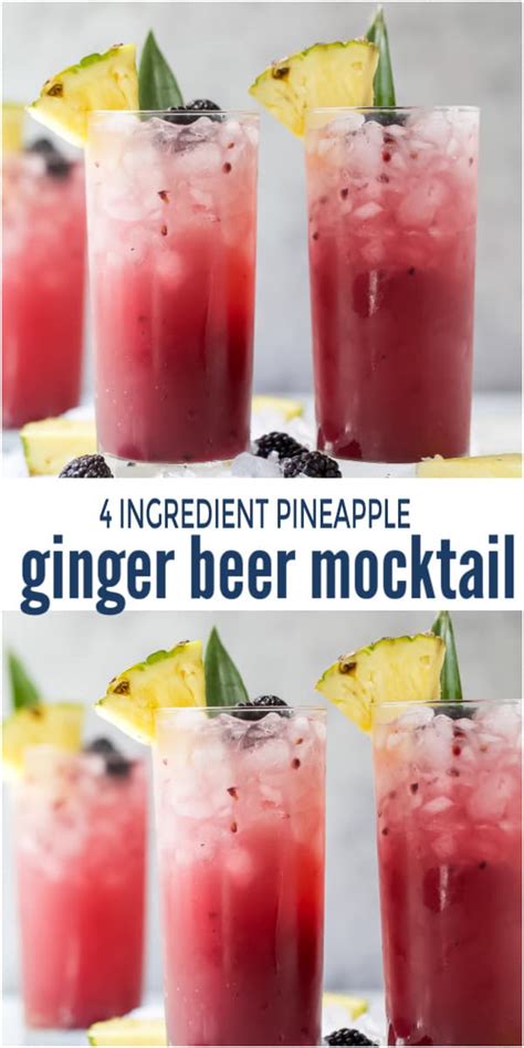 Refreshing Pineapple Ginger Beer Mocktail Ethical Today