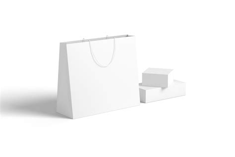 Shopping Bag And Box Mockup 11912180 Png