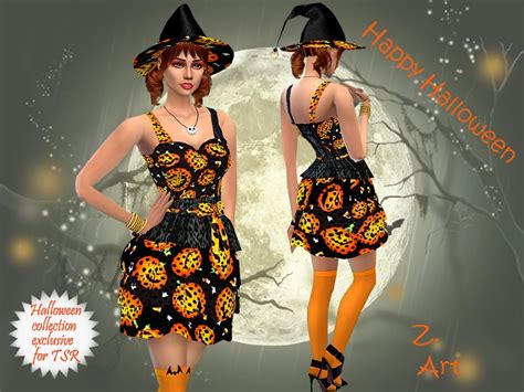 Sims 4 Ccs The Best Halloween Dress By Zuckerschnute20