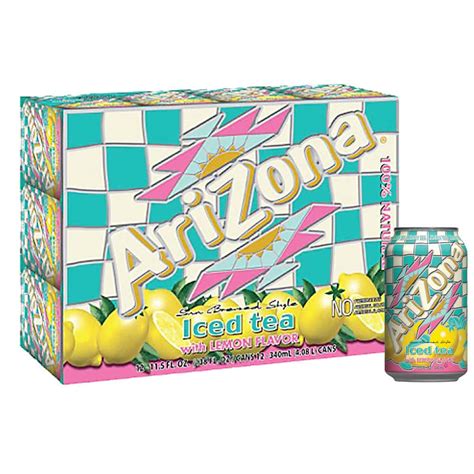arizona® tea iced tea with lemon flavor single serve can