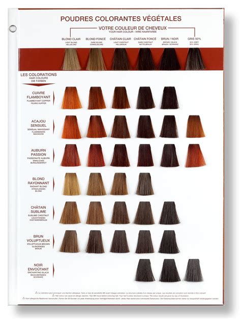 Henna Hair Color Chart