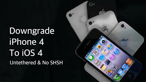 How To Downgrade Iphone 4 To Ios 4 Untethered Youtube