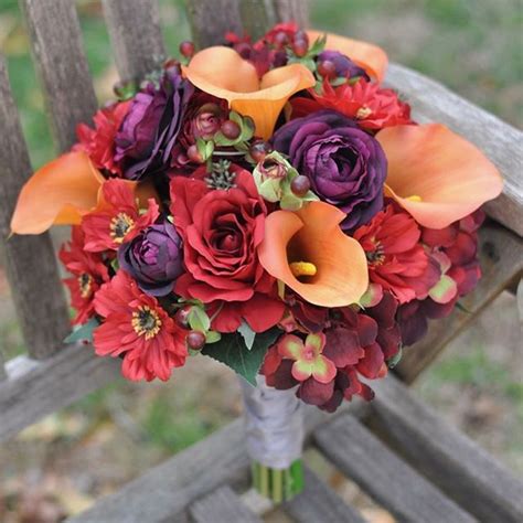 Colorful Fall Keepsake Bouquets From Hollys Wedding Flowers 🍂 🍁 This