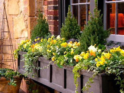 Artificial Flowers For Outside Window Boxes Self Watering Window