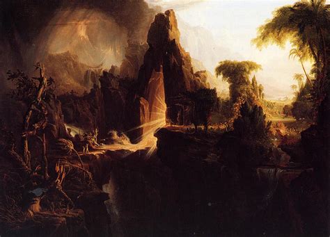 Expulsion From The Garden Of Eden 1827 1828 Painting Thomas Cole Oil