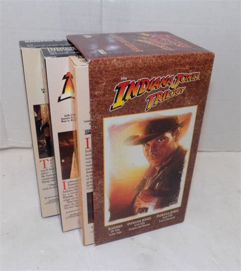 Indiana Jones VHS Trilogy Set Of 3 1989 Last Crusade Temple Of Doom