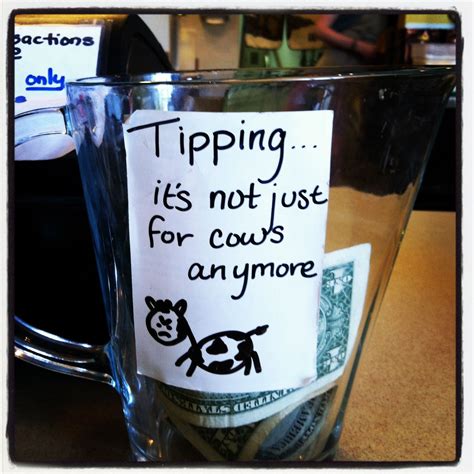 Funny Tip Jar At The Local Tea House Put A Smile On Your Face