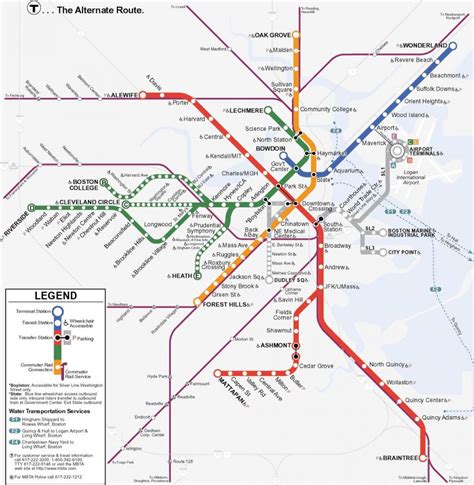 Mbta Orange Line Map Orange Line Boston Map United States Of America