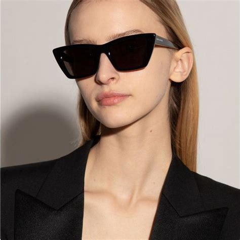 Saint Laurent Sl Mica Sunglasses As Seen On Hailey Bieber Pretavoir