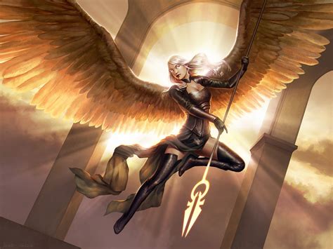 Fantasy Art Fantasy Girl Wings Angel Warrior Hd Wallpaper